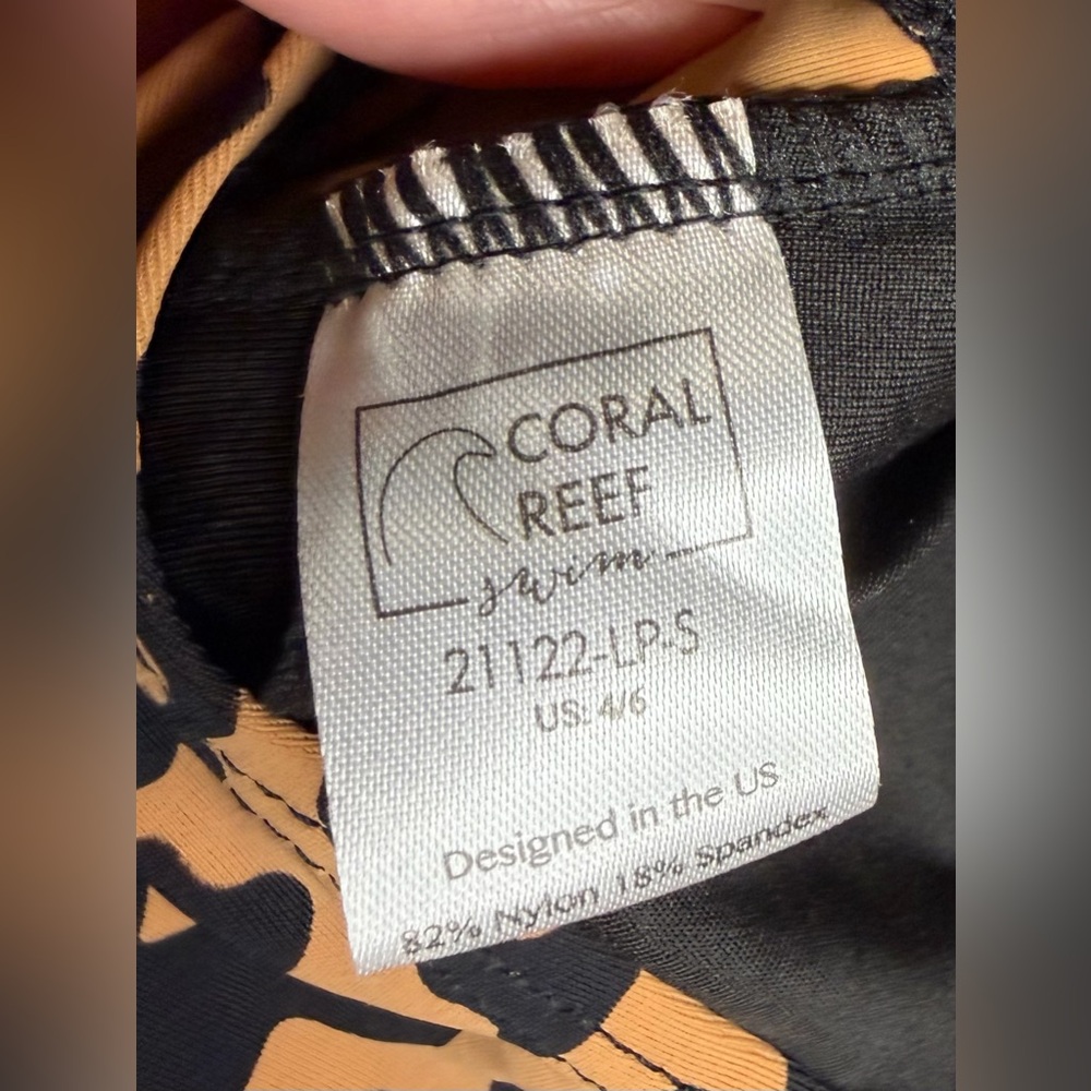 NWT Coral Reef Leopard Print Bikini Set - Picture 4 of 10